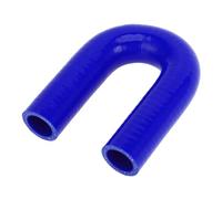 X AUTOHAUX 1 tuyau de refroidissement universel en silicone bleu de 25 mm ID 120 mm de longueur 180 degrés pour voiture