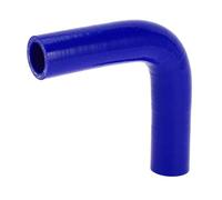 X AUTOHAUX 1 tuyau de refroidissement universel en silicone bleu de 25 mm ID 120 mm de longueur 90 degrés pour voiture