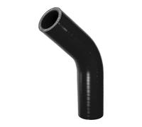 X AUTOHAUX 1 tuyau de refroidissement universel en silicone noir de 30 mm ID 90 mm de longueur 45 degrés pour voiture