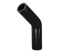 X AUTOHAUX 1 tuyau de refroidissement universel en silicone noir de 32 mm ID 102 mm de longueur 45 degrés pour voiture