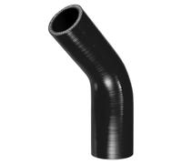 X AUTOHAUX 1 tuyau de refroidissement universel en silicone noir de 38 à 45 mm ID 102 mm de longueur 45 degrés