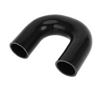 X AUTOHAUX 1 tuyau de refroidissement universel en silicone noir de 48 mm ID 120 mm de longueur 180 degrés pour voiture