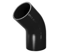 X AUTOHAUX 1 tuyau de refroidissement universel en silicone noir de 76 mm ID 90 mm de longueur 45 degrés pour voiture