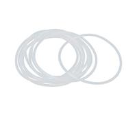 X AUTOHAUX 10Pcs Blanc Silicone Caoutchouc Joint Torique Joint Étanchéité pour Voiture 85mm x 3.1mm