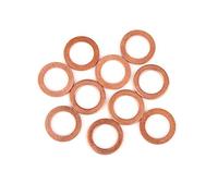 X AUTOHAUX 10pcs Cuivre Rondelle Plat Joint étanchéité Anneau pour Voiture 12 x 17 x 1.5mm