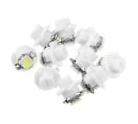 X AUTOHAUX 10Pcs DC 12V T5 5050 LED Ampoule Tableau Bord Lumière blanche pour Voiture