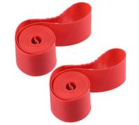 X AUTOHAUX 16" Vélo Roue Jante Bande Jante Bande Doublure Interne Tube Bande PVC Rouge Paire