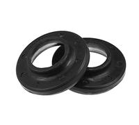 X AUTOHAUX 2 Pcs Front Supérieur Bobine Ressort Isolateurs 52000229 Caoutchouc Noir