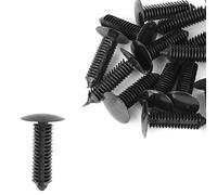 X AUTOHAUX 20pcs 8mm Trou Diamètre Rivets Boulon Plastique Clips Moulage Noir pour Voiture