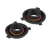 X AUTOHAUX 2Pcs Adaptateur De Base H4 Pour Ampoule LED Noir Pour Phare | Plastique, 48x43x13mm, Trou 20x18.4mm, Pour Mise À Niveau Halogène Vers LED, Compatible Avec De Nombreux Modèles