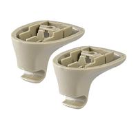 X AUTOHAUX 2Pcs Beige Voiture Plastique Pare-soleil Pare-soleil Crochet Clip Support 1GW25DW1AA
