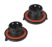 X AUTOHAUX 2pcs H13 Led Voiture Phare Adaptateur Base Ampoule Douilles Support Noir
