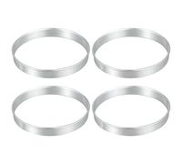 X AUTOHAUX 4 Pcs Bague de Centrage Jante 74.1mm à 72.6mm Universel Voiture Hub Centrique Anneaux Argenté