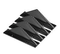 X AUTOHAUX 4 Pcs Voiture Diffuseur Universel Requin Aileron Spoilers Carbone Fibre Motif