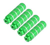 X AUTOHAUX 4pcs Arrière Pied Repose-Pieds Repose-Pieds Vert pour BMX Vélo Adapté 3/8 Pouce Essieux