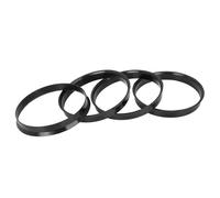 X AUTOHAUX 4Pcs Bague Centrage Moyeu Voiture 74.1mm à 72.6mm Jante Plastique Voiture Anneaux Centrés Moyeu Noir