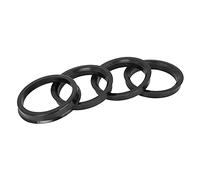 X AUTOHAUX 4pcs Bague de Centrage 67.1 à 56.1 Jante Plastique Voiture Anneaux Centrés Moyeu Noir