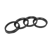 X AUTOHAUX 4pcs Bague de Centrage 67.1 à 58.1 Jante Plastique Voiture Anneaux Centrés Moyeu Noir