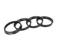 X AUTOHAUX 4pcs Bague de Centrage 67.1 à 60.1 Jante Plastique Voiture Anneaux Centrés Moyeu Noir
