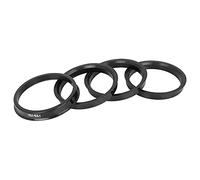 X AUTOHAUX 4pcs Bague de Centrage 73.1 à 65.1 Jante Plastique Voiture Anneaux Centrés Moyeu Noir