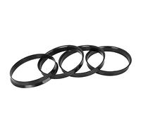 X AUTOHAUX 4pcs Bague de Centrage 74.1 à 72.6 Jante Plastique Voiture Anneaux Centrés Moyeu Noir