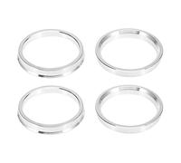 X AUTOHAUX 4pcs Bague de Centrage OD 72.6mm à ID 63.4mm Jante Aluminium Alliage Voiture Anneaux Centrés sur Moyeu