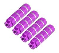 X AUTOHAUX 4pcs BMX VTT Vélo Arrière Pied Repose-Pieds Repose-Pieds Violet Adapté 3/8 Pouce Essieux