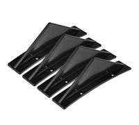 X AUTOHAUX 4pcs Voiture Diffuseur Universel Requin Aileron Spoilers Arrière Spoiler Noir