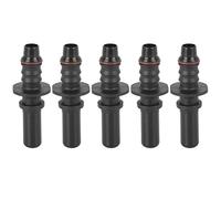 X AUTOHAUX 5pcs 9.89mm ID8 Voiture Tuyau Conduite Carburant Tuyau Libération Rapide Mâle Connecteur