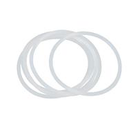 X AUTOHAUX 5Pcs Blanc Silicone Caoutchouc Joint Torique Joint Étanchéité pour Voiture 85mm x 4mm