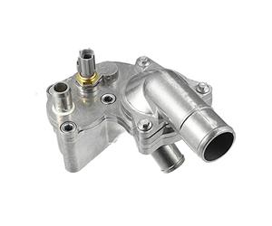 X AUTOHAUX Aluminum Alloy Thermostat Assembly with Housing Sensor for Ford for Mustang 4.0L 2005 2006 2007 2008 2009 2010 5R3Z8592BA