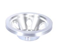 X AUTOHAUX Auto Vilebrequin Poulie Longue Eau Pompe 1 Rainure 4 Trou Manivelle Poulie