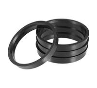 X AUTOHAUX Bague De Centrage Jante Noir 4Pcs Universel Anneau Centrique