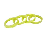 X AUTOHAUX Bague De Centrage Jaune 4Pcs Plastique 66.6-57.1mm Pour Jante