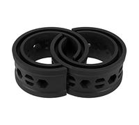 X AUTOHAUX Bobine Ressort Tampon Noir 2pcs Pour Voiture Caoutchouc | Pour Camions Et SUV, Dimensions: Hauteur Externe 81mm, Interne 49mm, Diametre Externe 185mm, Interne 132mm, Epaisseur 27mm