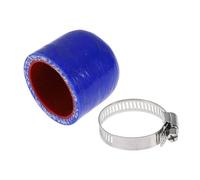 X AUTOHAUX Bouchon D'Extrémité En Caoutchouc Silicone 4 Plis Polyester Pour Bypass De Turbo De Liquide De Refroidisement Valve À Vide 30Mm Bleu Extérieur Et Rouge Intérieur 35mm
