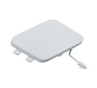 X AUTOHAUX Cache-crochet de remorquage pour pare-chocs avant Compatible avec Audi Q3 - 1 pièce Blanc