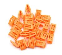 X AUTOHAUX Clips De Retenue Orange 25Pcs Auto Tableau Bord Plastique
