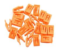 X AUTOHAUX Clips De Retenue Voiture 20Pcs Orange Tableau Bord Plastique