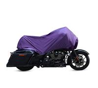 X AUTOHAUX Demi-Housse de Moto légère pour l'extérieur, imperméable, Protection Contre la Pluie, la poussière, Violet, Taille XL pour la Plupart des Robes complètes de Tourisme