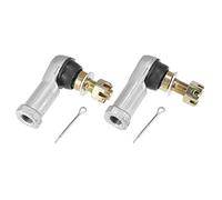 X AUTOHAUX Embout De Biellette De Direction Pour EZGO TXT 01-21 2 Pcs | Argenté Et Or, Acier Inoxydable, 62x30x74mm, Filetage M12x1.25, OE 70902G01, 70902G02, Gauche, Droite