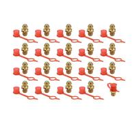 X AUTOHAUX Graisseur Droit M6x1 Raccords Graisseur Laiton avec Bouchon Anti-poussière 20set