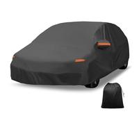 X AUTOHAUX Housse de Voiture d'extérieur imperméable pour Mazda 3 Hatchback 2014-2018 avec Fermeture éclair pour Porte latérale Gauche 210D