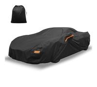 X AUTOHAUX Housse de Voiture pour Chevrolet Corvette C8 - Film d'aluminium - Étanche - Protection Contre Le Soleil, la Pluie, la Neige et la grêle - avec Fermeture éclair pour Porte conducteur