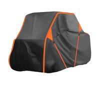 X AUTOHAUX Housse Utv pour Kawasaki Mule Sx Housse Impermeable pour Côte à côte Protection Exterieure Contre Le Soleil La Pluie Et pour Stockage 210D-Pu Noir 271X134X178Cm/106.7X52.8X70.1In