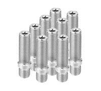 X AUTOHAUX Lot de 10 goujons de jante M12 x 1,5 à M12 x 1,5 pour BMW Argenté