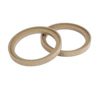X AUTOHAUX Lot de 2 anneaux d'espacement universels en bois pour haut-parleur de voiture de 16,5 cm