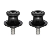 X AUTOHAUX Lot de 2 bobines de bras oscillants en métal de 8 mm pour support arrière de moto - Noir