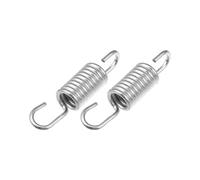 X AUTOHAUX Lot de 2 ressorts de retour de pédale de frein de moto en acier plaqué argent de 6 cm de long pour Suzuki