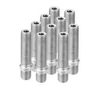 X AUTOHAUX M12x1.5 à M12x1.5 Roue Goujon pour BMW - 10pcs Argenté Ton